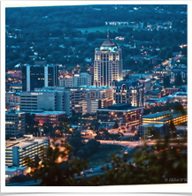Roanoke Virginia - Skyline Night Roanoke Virginia - Skyline Night